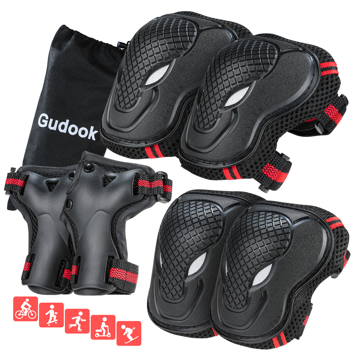 Gudook Protective Pads F002(Black)