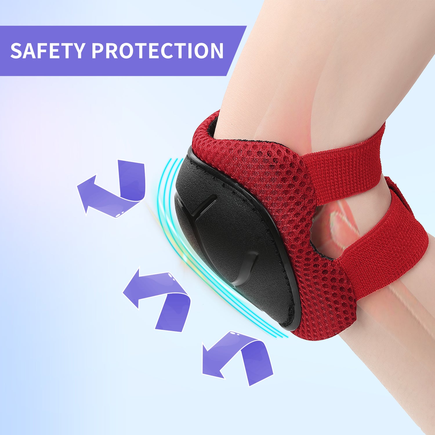 Gudook Kid Knee Pads-F001(Red)-Kuyou China Outdoor Recreation for Bicycle, Skateboard, Skiing, Roller Skate, Scooter