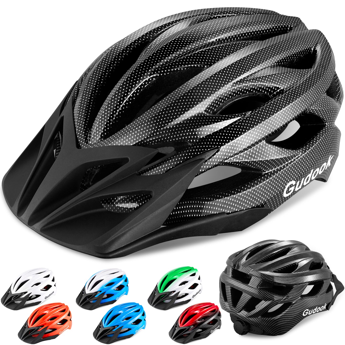 Gudook Bicycle Helmet with Detachable Visor KY-055