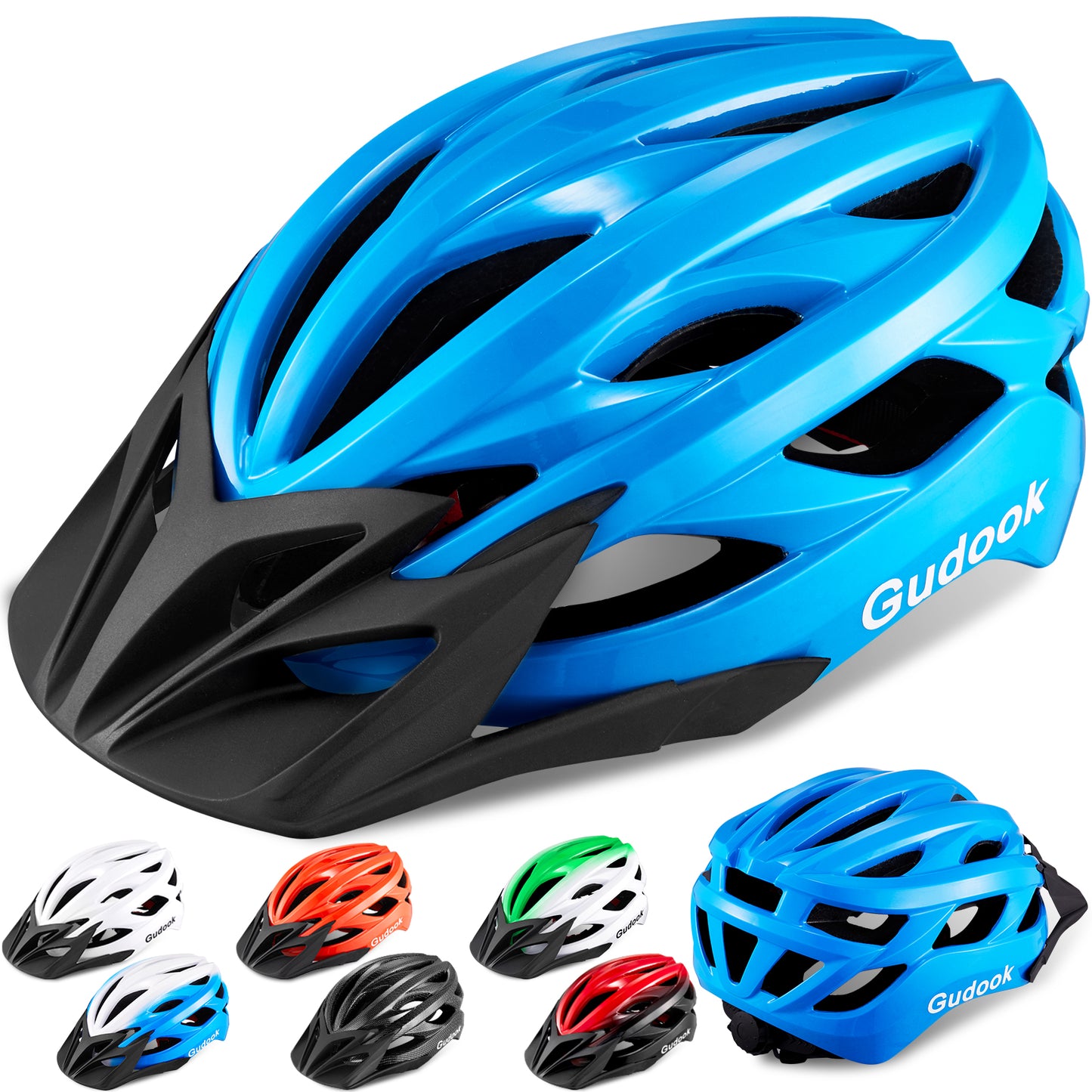 Gudook Bicycle Helmet with Detachable Visor KY-055