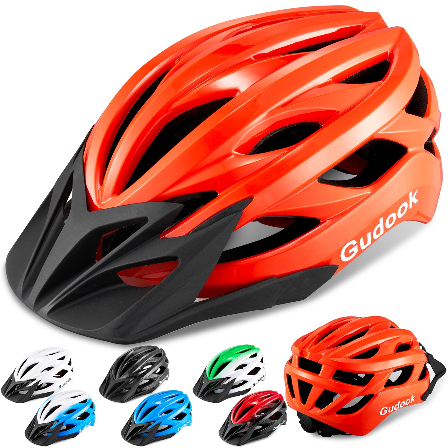 Gudook Bicycle Helmet with Detachable Visor KY-055