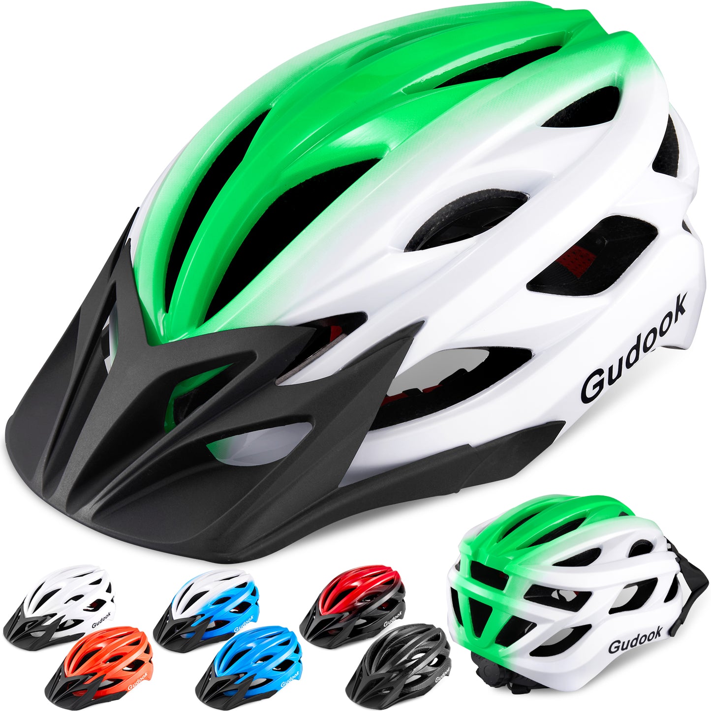 Gudook Bicycle Helmet with Detachable Visor KY-055