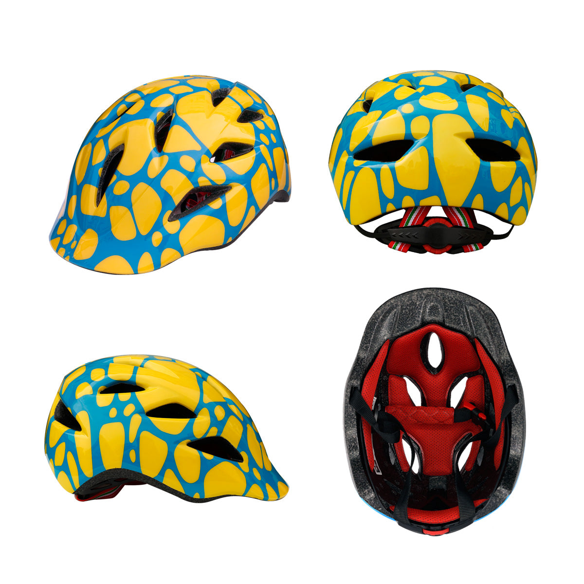 Gudook Kid Skateboard Helmets Yellow blue