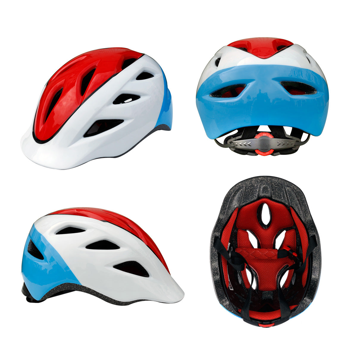 Gudook Skate Helmets Red white